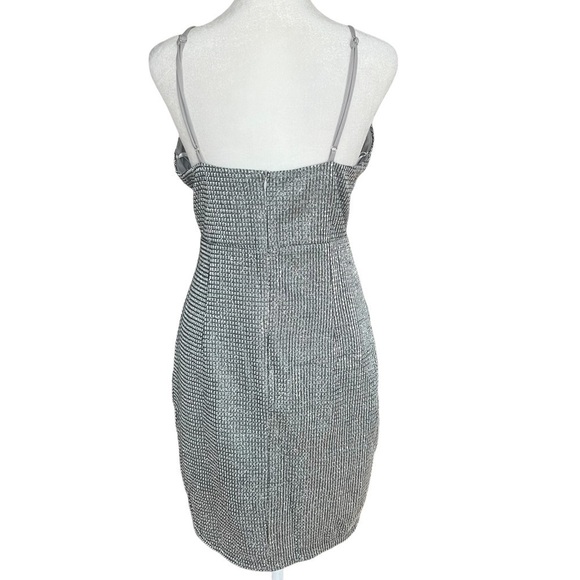 LULUS Spark in The Night Silver Sparkle Mini Dress - Picture 7 of 9